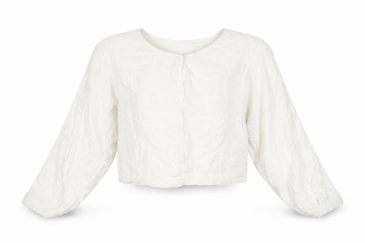Womens UK Size 10 Zara White Cropped Blouse