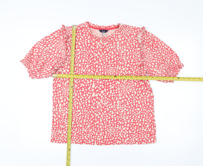Womens UK Size 12 Joules Pink Tunic Blouse
