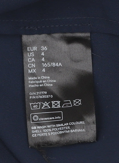 Womens UK Size 8 H&M Blue Basic Blouse