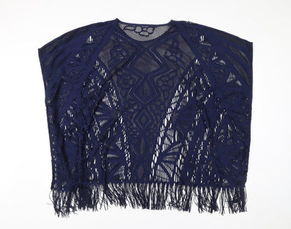 Womens UK Size M Marks and Spencer Blue Kimono Blouse