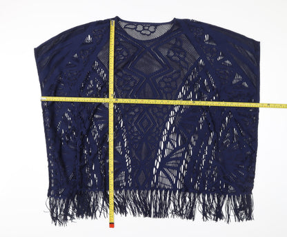 Womens UK Size M Marks and Spencer Blue Kimono Blouse