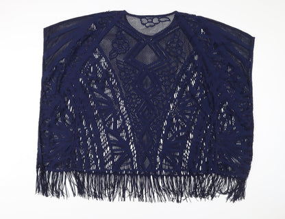 Womens UK Size M Marks and Spencer Blue Kimono Blouse