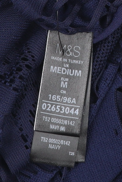 Womens UK Size M Marks and Spencer Blue Kimono Blouse