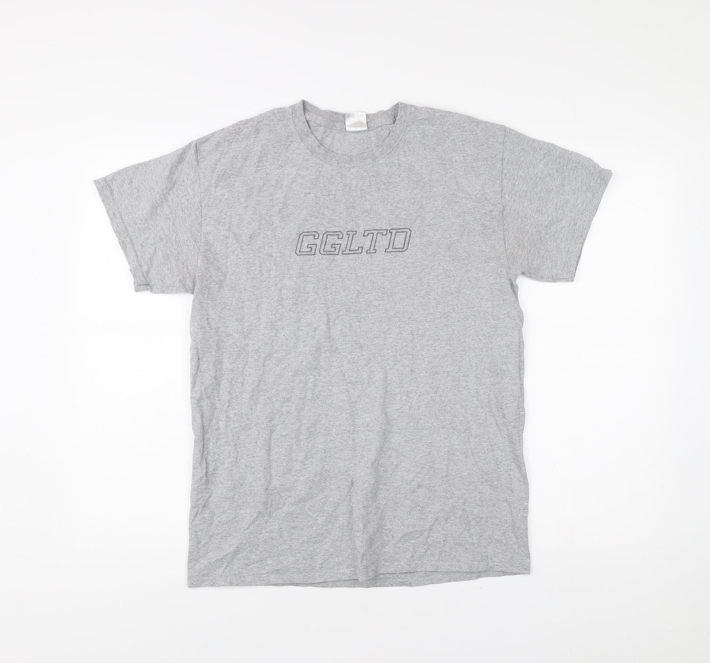 G&G Men’s Grey M Short Sleeve Crew Neck Cotton T-Shirt
