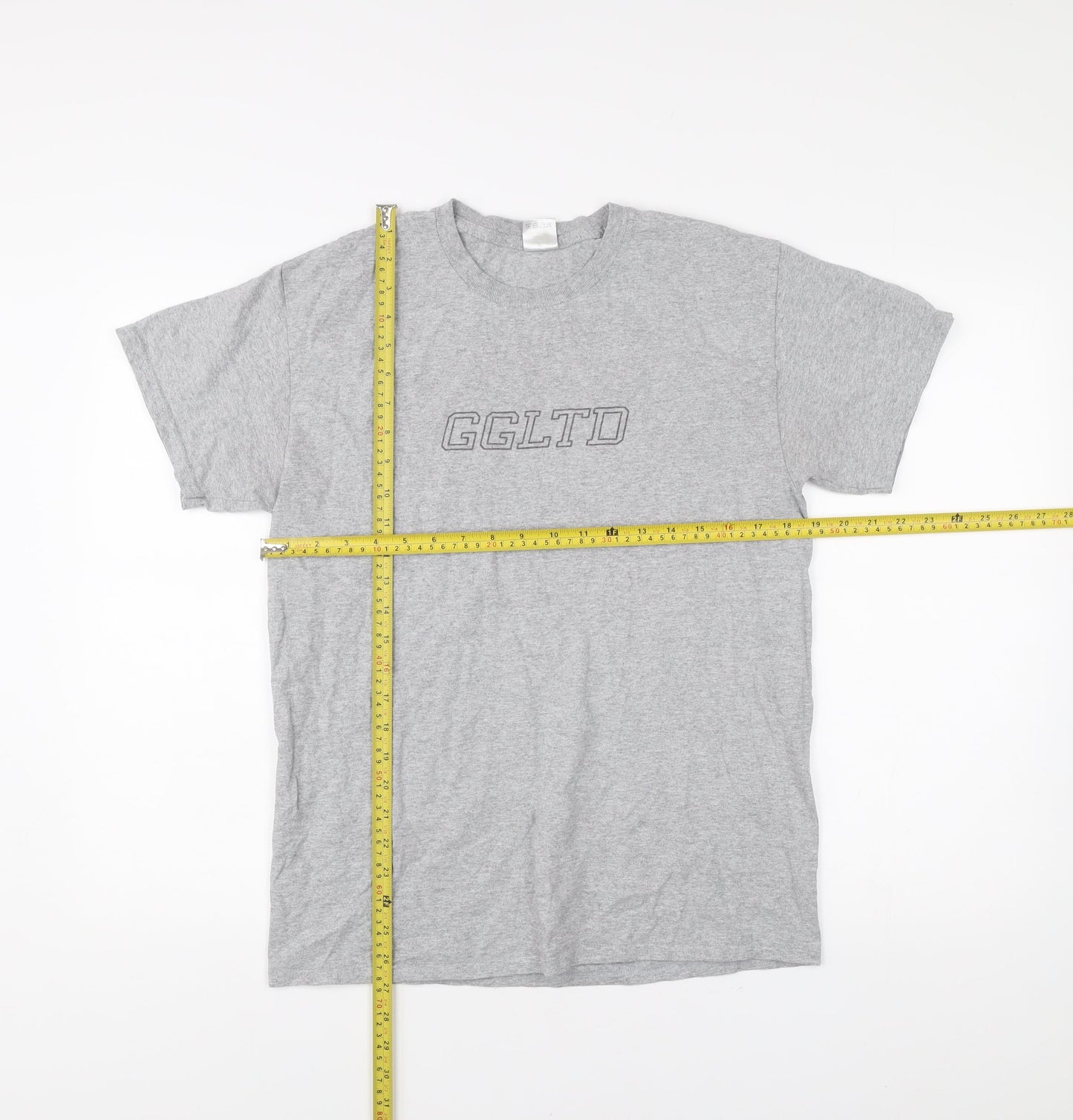 G&G Men’s Grey M Short Sleeve Crew Neck Cotton T-Shirt
