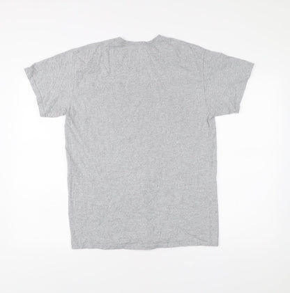 G&G Men’s Grey M Short Sleeve Crew Neck Cotton T-Shirt