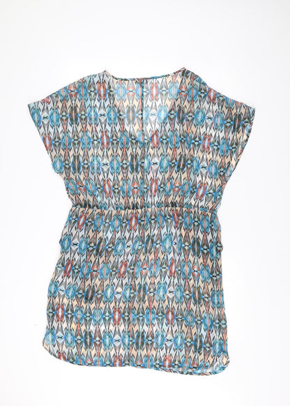 Marks and Spencer Women’s Multicoloured Size 16 Asymmetric Shift Dress