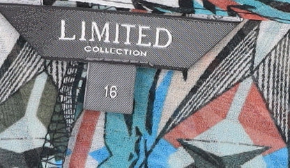 Marks and Spencer Women’s Multicoloured Size 16 Asymmetric Shift Dress