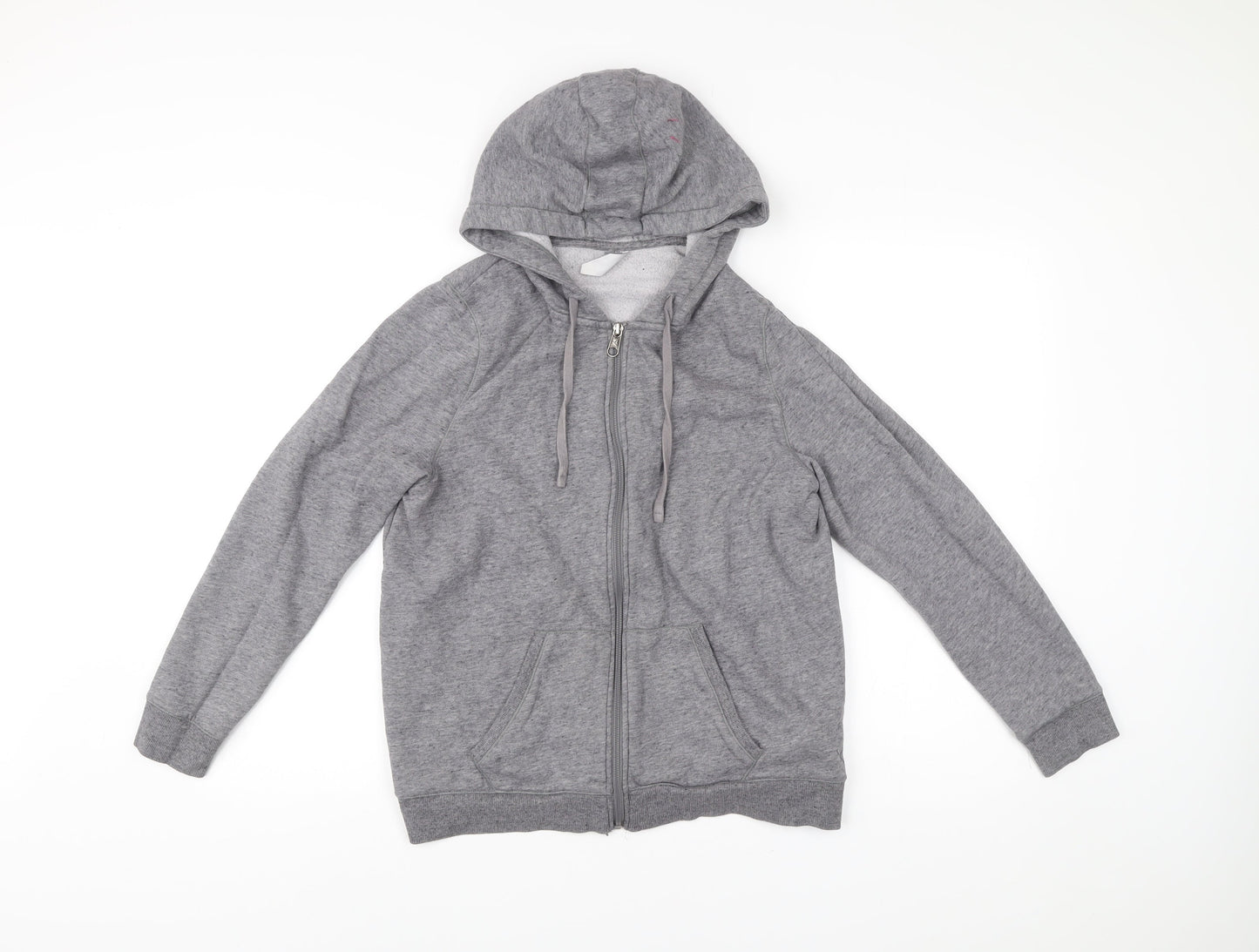 Mens UK Size L DECATHLON Grey Full Zip Hoodie