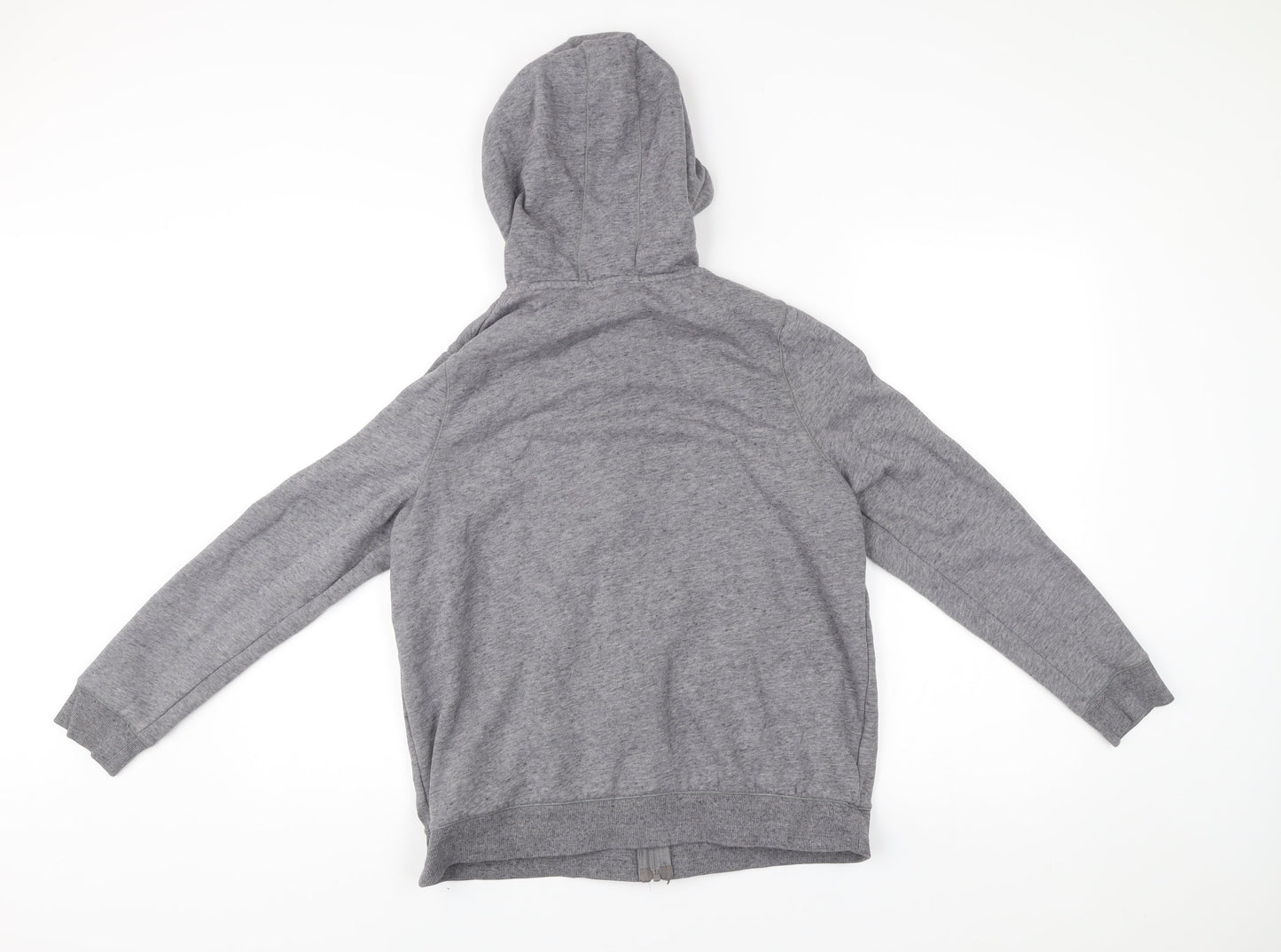 Mens UK Size L DECATHLON Grey Full Zip Hoodie