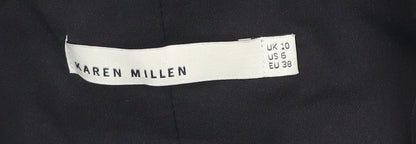 Karen Millen Women’s Black Sequin Strapless Sheath Dress Size 10