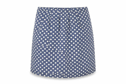 Emily and Fin Women’s Blue Polka Dot A-Line Knee Length Skirt M