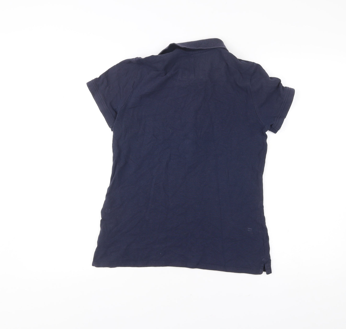 Womens UK Size 12 Crew Clothing Company Blue Basic Polo
