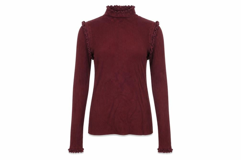Womens UK Size 6 River Island Red Basic T-Shirt