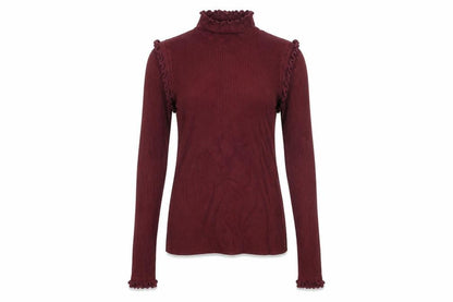 Womens UK Size 6 River Island Red Basic T-Shirt