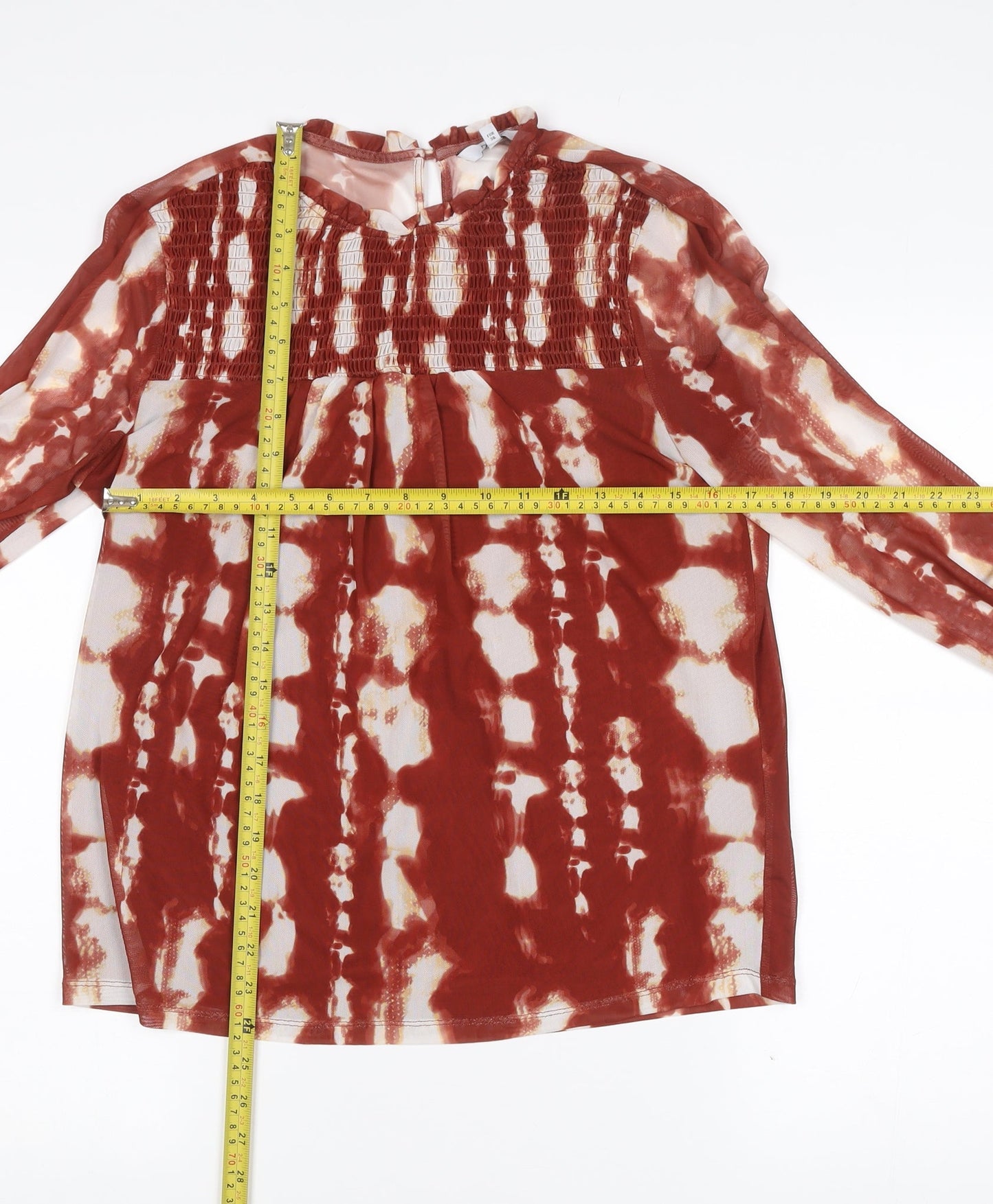 Womens UK Size 10 NEXT Multicoloured Tunic Blouse