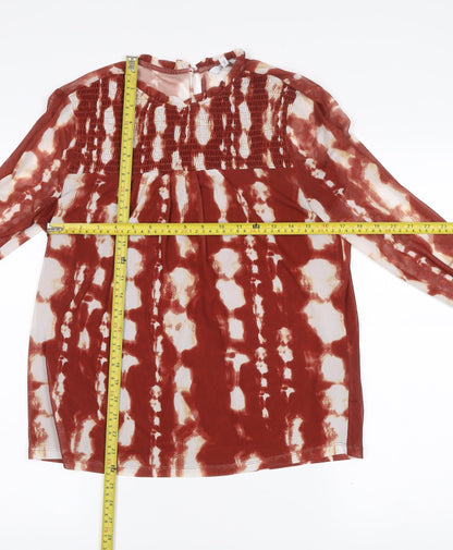 Womens UK Size 10 NEXT Multicoloured Tunic Blouse