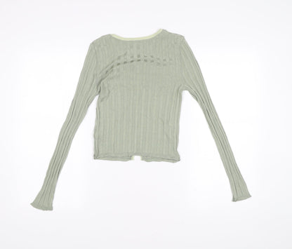 Womens UK Size 6 ASOS Green Cardigan Jumper