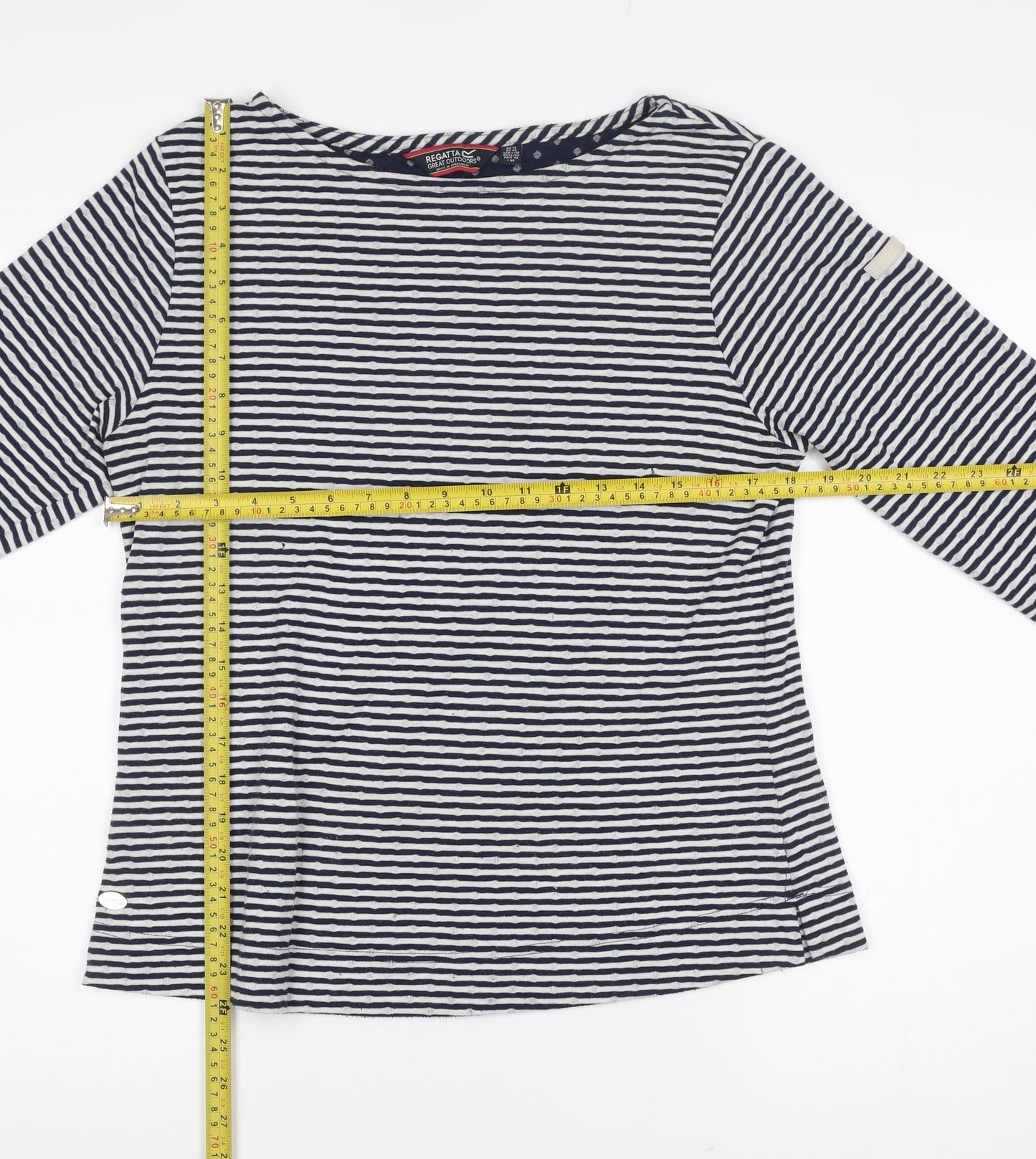 Womens UK Size 14 Regatta Blue Basic T-Shirt