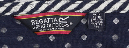 Womens UK Size 14 Regatta Blue Basic T-Shirt