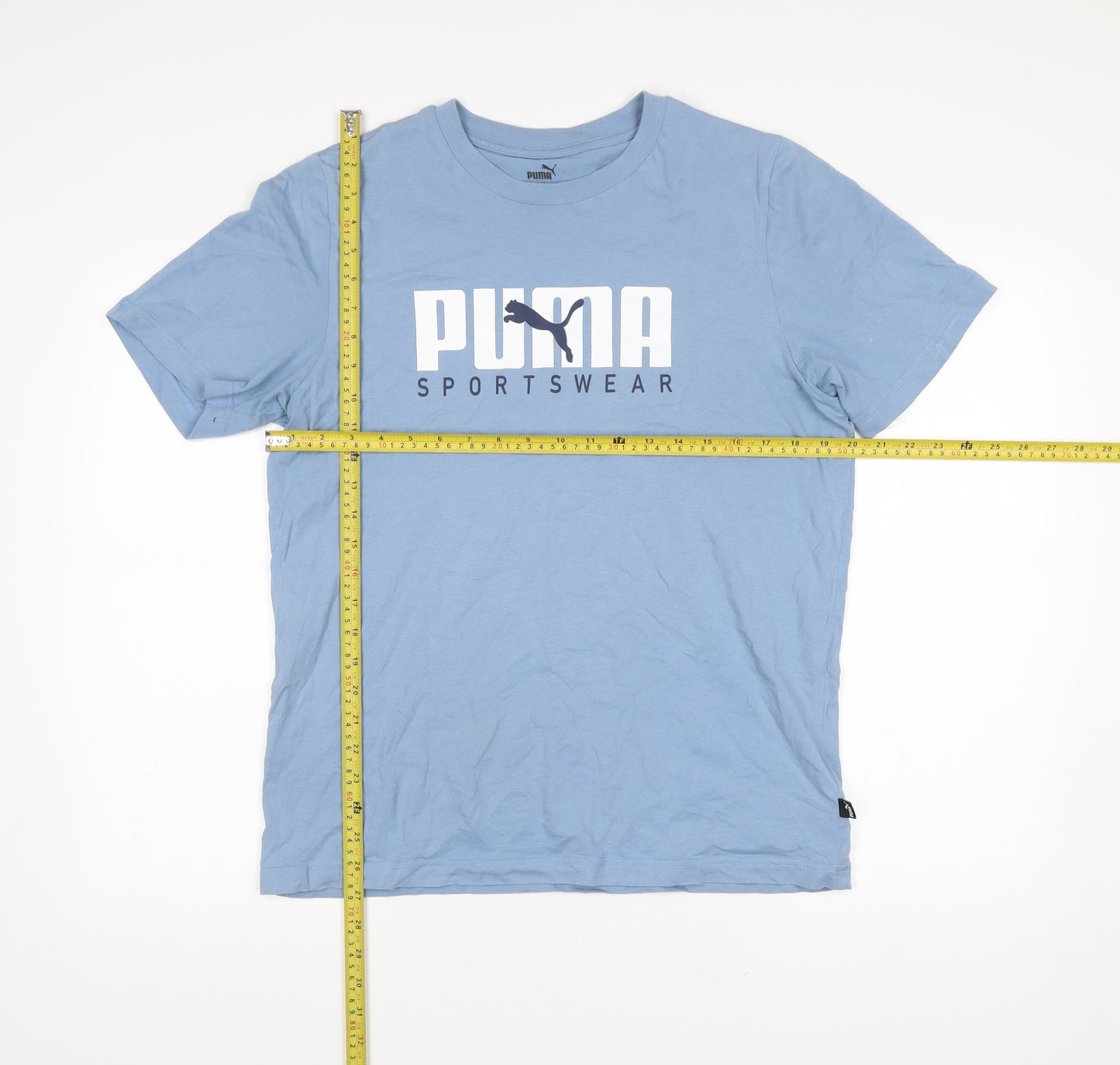 Puma Men’s Blue M Graphic Logo Sportswear T-Shirt