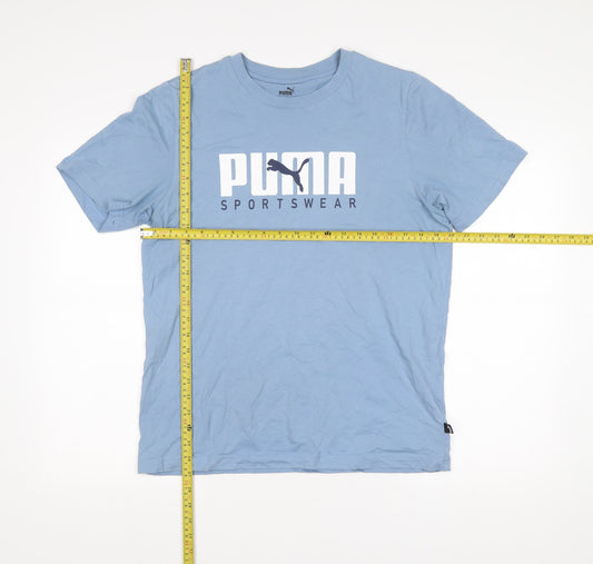 Puma Men’s Blue M Graphic Logo Sportswear T-Shirt