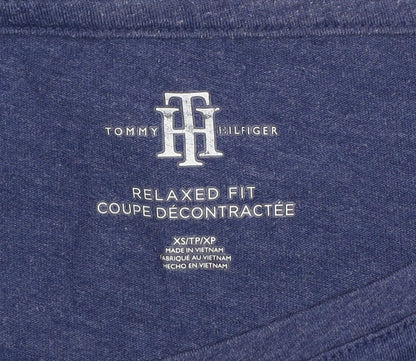 Tommy Hilfiger Men's Blue XS Relaxed Fit Graphic T-Shirt
