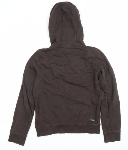 Protest Women’s Brown Pullover Hoodie M Graphic Print Cotton