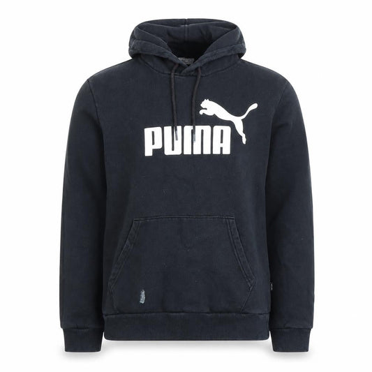 Puma Boys Black Pullover Hoodie M Regular Fit Logo Sportswear