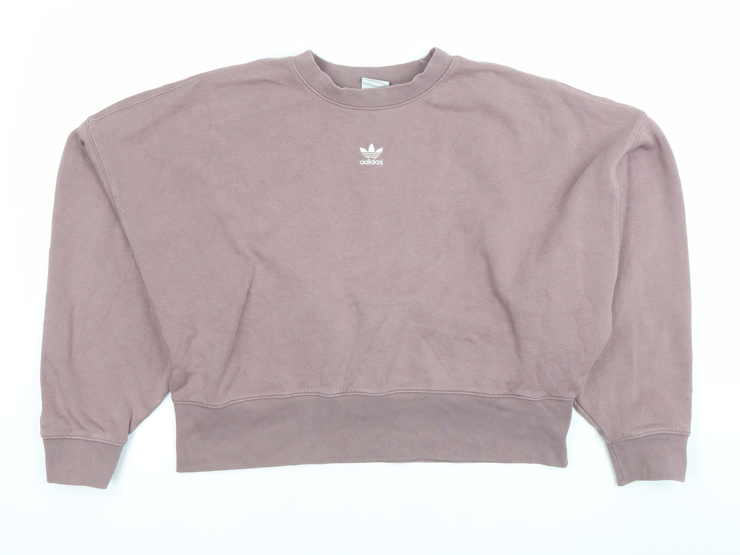 Adidas Women Purple Size 10 Crew Neck Pullover Sweatshirt