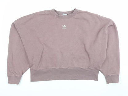 Adidas Women Purple Size 10 Crew Neck Pullover Sweatshirt