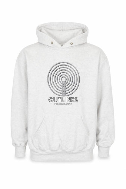 Mens UK Size S Fruit of the Loom Grey Pullover Hoodie