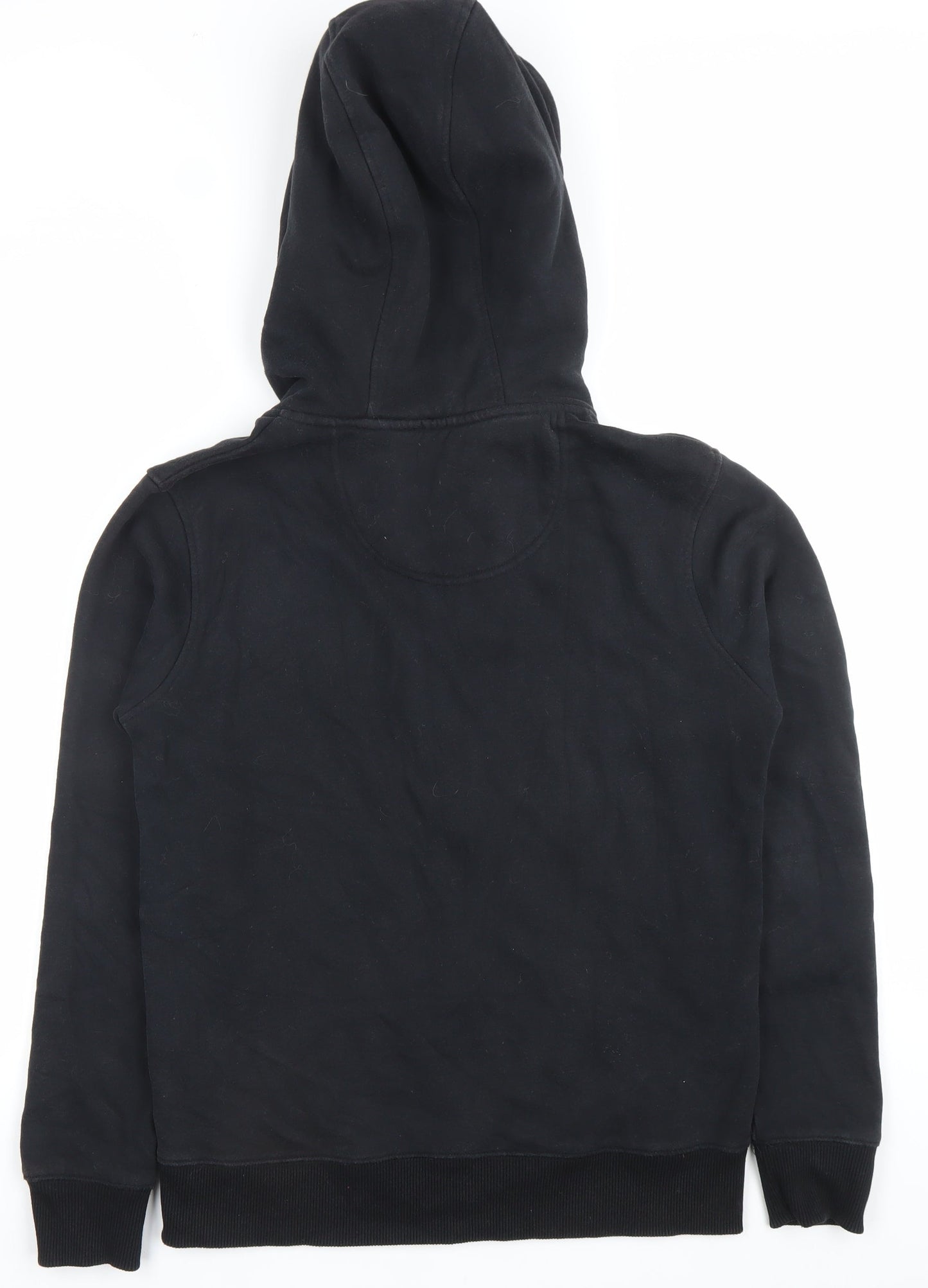 SoulCal&Co Unisex Black Full Zip Hoodie Size M Cotton Blend