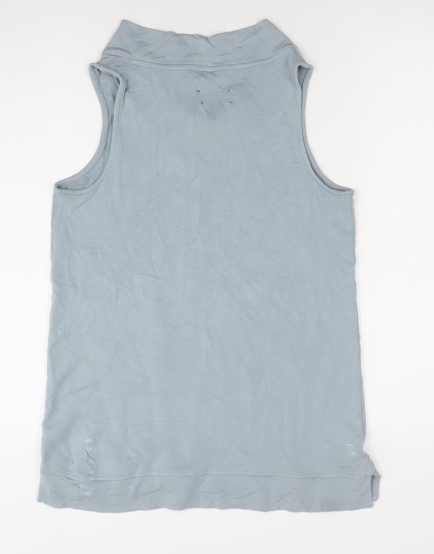 Lou & Grey Womens Blue Sleeveless Cowl Neck Tank Top Size S