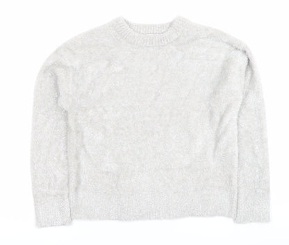 Womens UK Size XS Marks and Spencer Grey Pullover Jumper