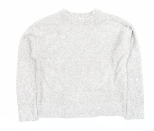 Womens UK Size XS Marks and Spencer Grey Pullover Jumper