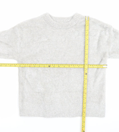Womens UK Size XS Marks and Spencer Grey Pullover Jumper