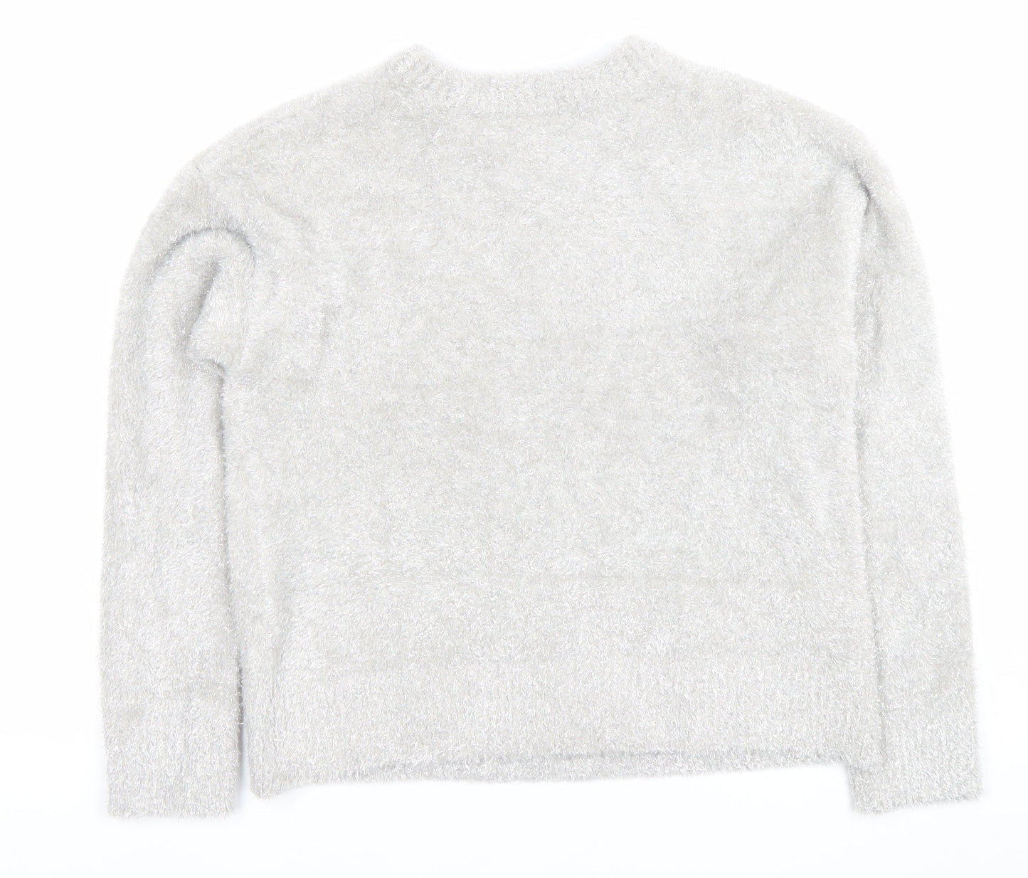 Womens UK Size XS Marks and Spencer Grey Pullover Jumper