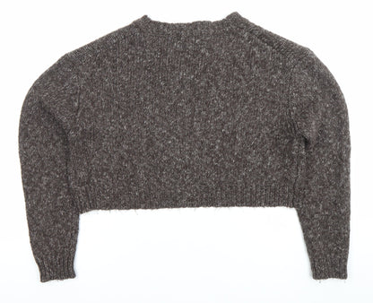 Womens UK Size 8 Zara Brown Pullover Jumper