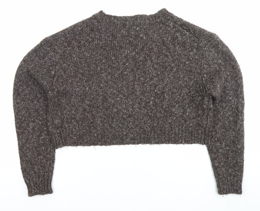 Womens UK Size 8 Zara Brown Pullover Jumper