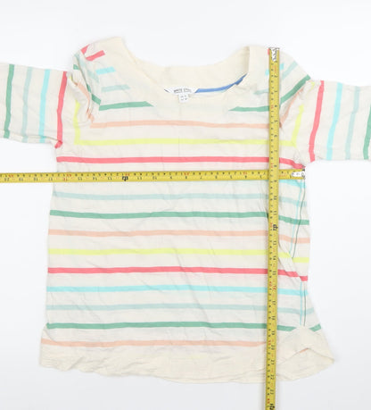 Womens UK Size 10 White Stuff Multicoloured Basic T-Shirt