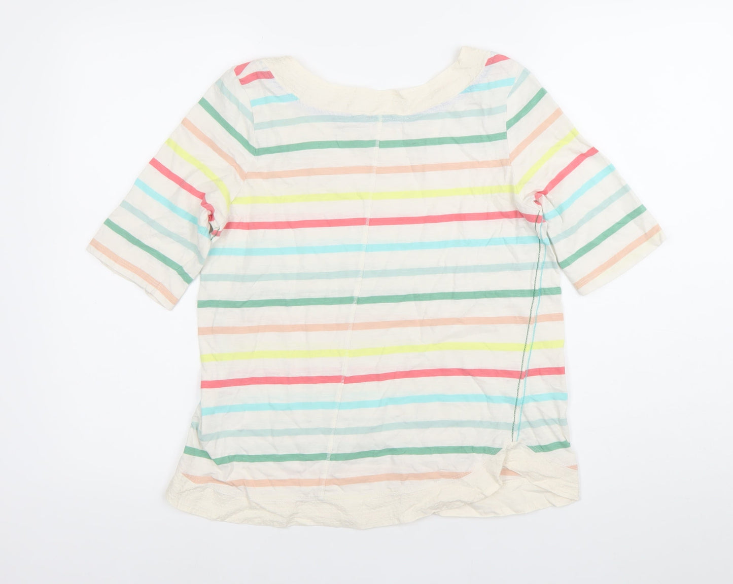 Womens UK Size 10 White Stuff Multicoloured Basic T-Shirt