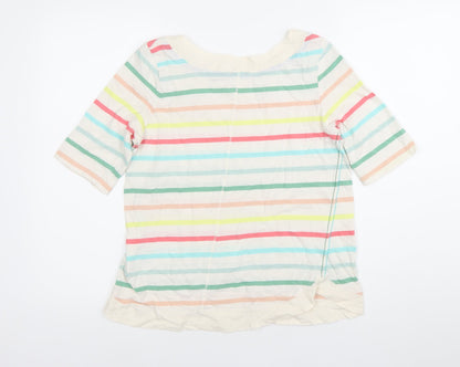 Womens UK Size 10 White Stuff Multicoloured Basic T-Shirt