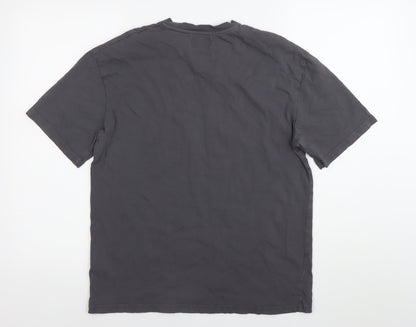 Topman Men’s Grey XS Graphic Crew Neck Short Sleeve T-Shirt