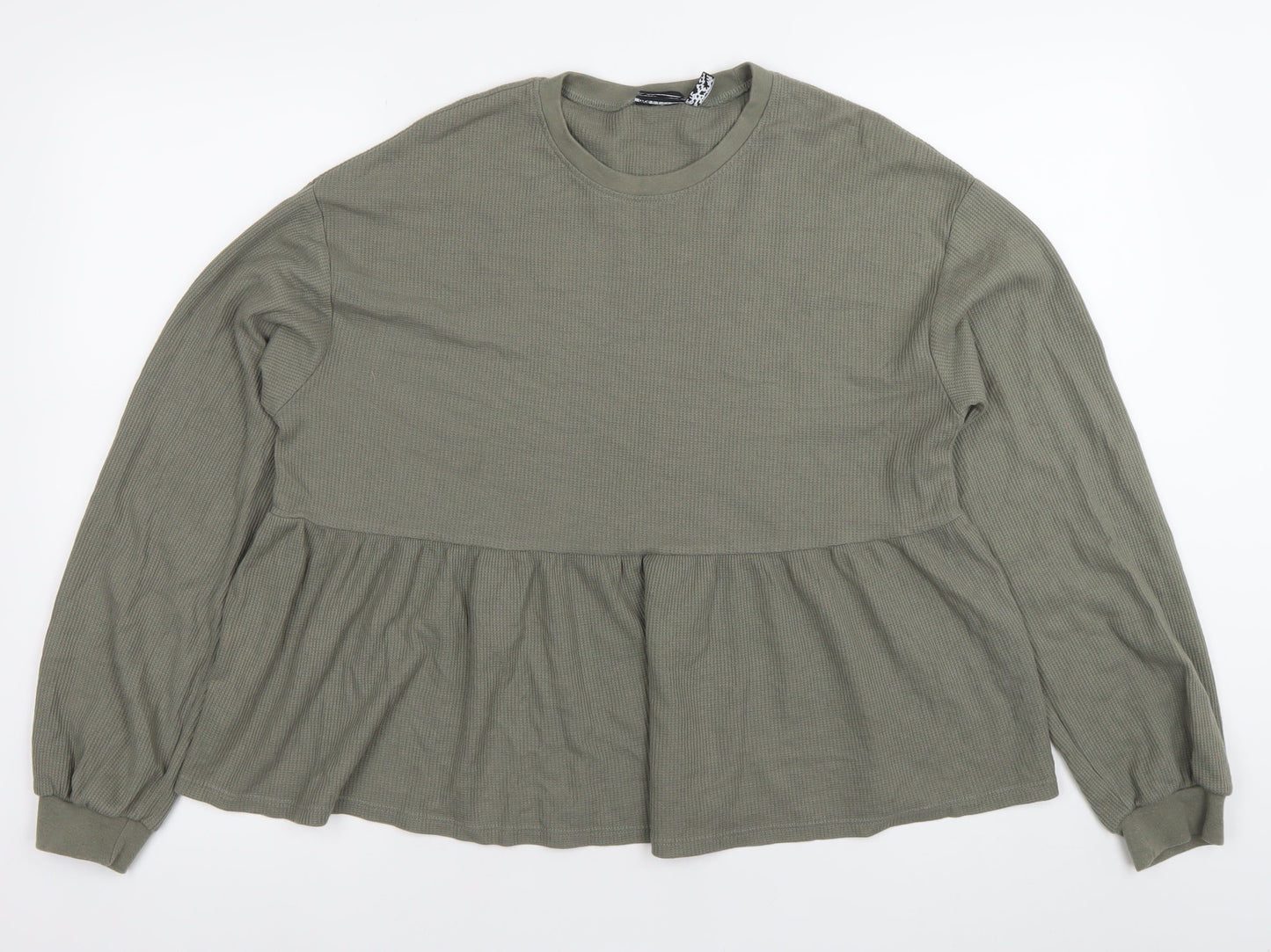 Womens UK Size 6 ASOS Green Tunic Blouse