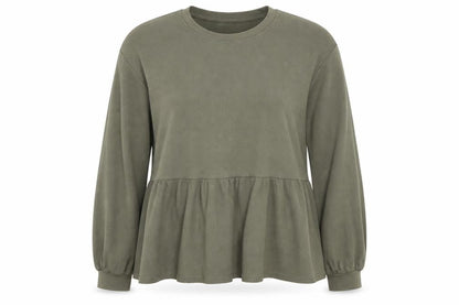 Womens UK Size 6 ASOS Green Tunic Blouse