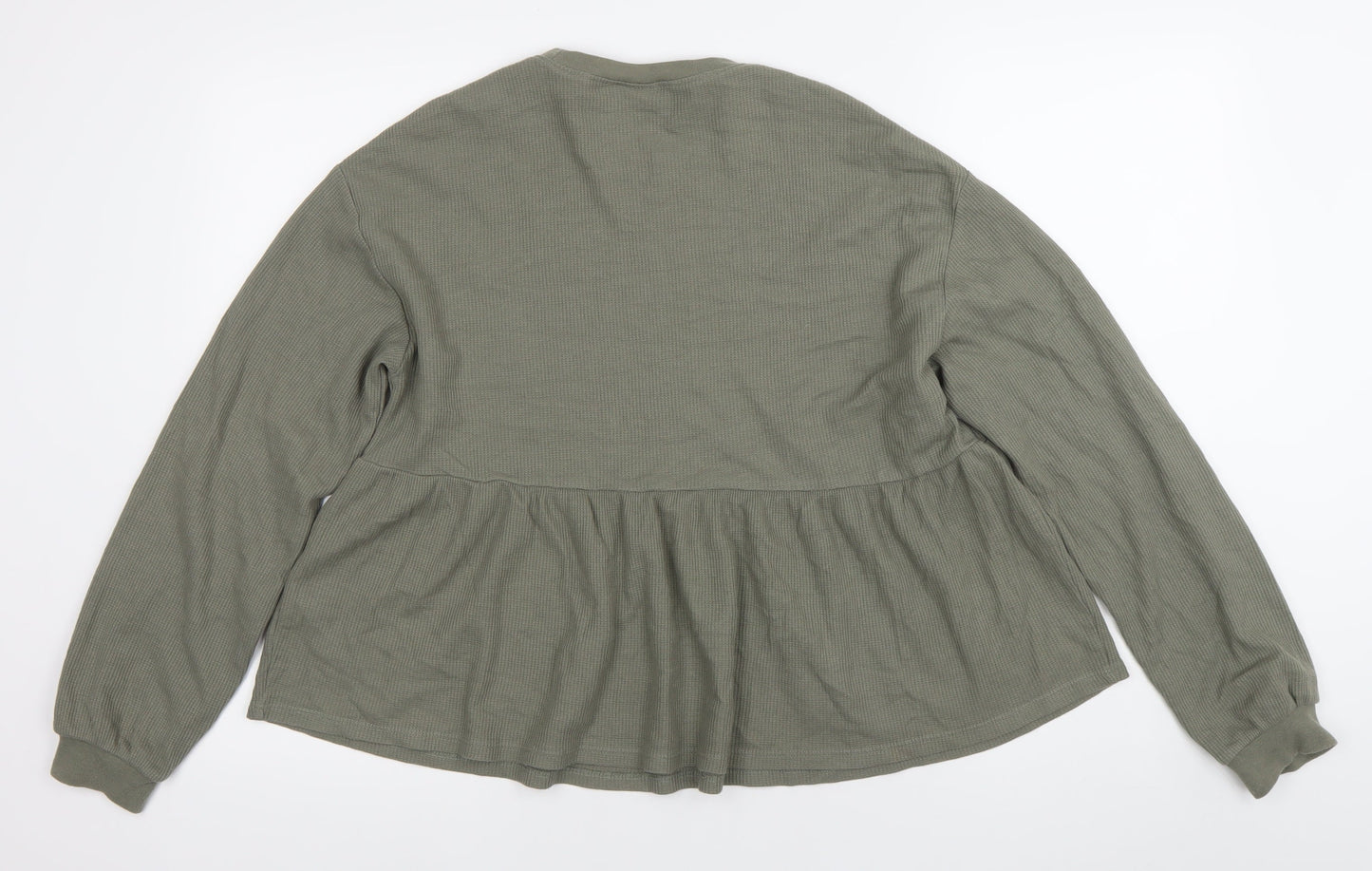 Womens UK Size 6 ASOS Green Tunic Blouse