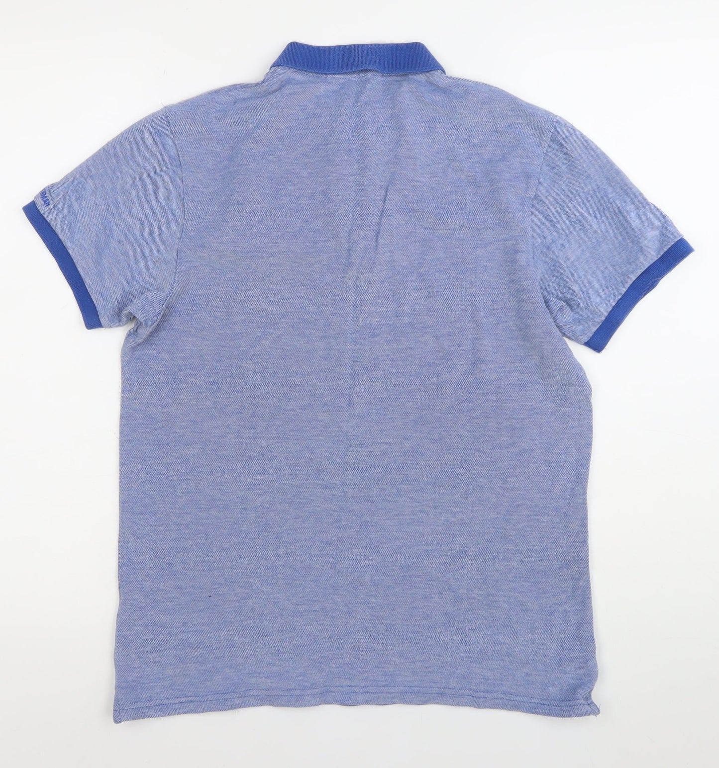 Ben Sherman Men’s Blue Polo Shirt M Regular Fit Cotton