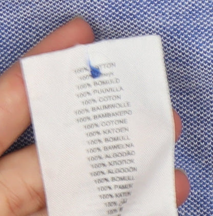 Ben Sherman Men’s Blue Polo Shirt M Regular Fit Cotton