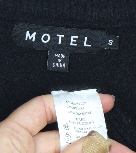 Womens UK Size S Motel Black Pullover Jumper